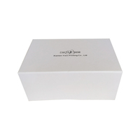 Boîte cadeau personnalisée de luxe blanche, fermeture magnétique pliable, emballage boîte cadeau avec logo personnalisé