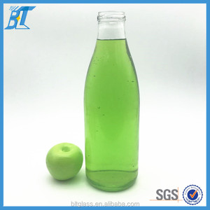 <strong>1</strong> <strong>Litre</strong> Glass Bottle Glass Milk Bottle With Lid - Product Image 3