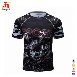 Kaus Otot untuk Pria, T-<span class=keywords><strong>shirt</strong></span> Leher Sendok Motif Hewan <span class=keywords><strong>3D</strong></span> - Product Image 4