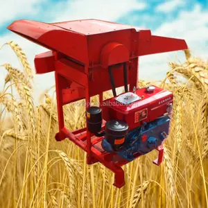 small Mobile grains thresher rice thresher with wheels for mini thresher machine