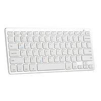 Keyboard Mini BT Nirkabel Ergonomis Tipis untuk iPad dan Ponsel