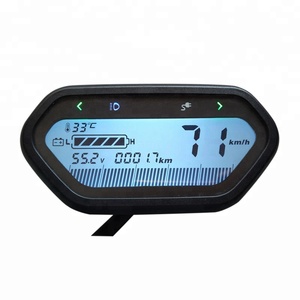 มาตรวัดความเร็วรถจักรยานยนต์/สกู๊ตเตอร์ไฟฟ้า 48V - 120V / จอแสดงผล LCD สำหรับมาตรวัดความเร็วรถยนต์ดิจิตอลอเนกประสงค์ - Product Image 1