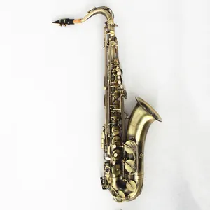 Nhà Máy Chuyên Nghiệp Giá Brass Body B Phẳng Cổ Tenor Saxophone