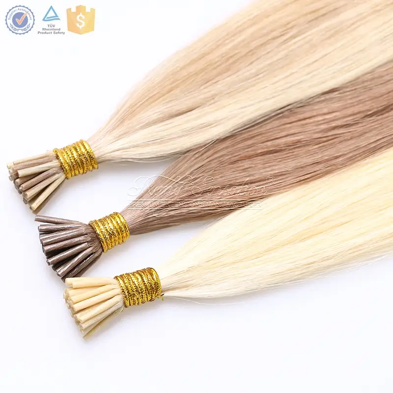 High Quality Virgin Keratin Pre Bonded Hair Extensions I tip Fusion Hair Extension