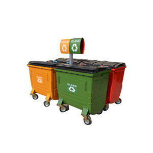 Lixeira de carrinho de reembolso, 770l recipiente de resíduos de metal lixeira de carrinho - Product Image 6