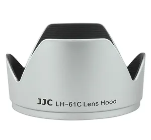 JJC LH-J61C Silver Lens Hood for OLYMPUS LH-61C lens hood used on OLYMPUS ZUIKO DIGITAL ED 14-42mm /14-150mm Lens