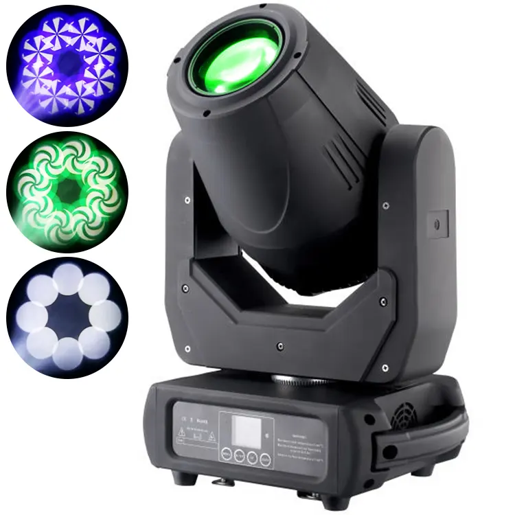 Lâmpada led para palco cantão marslite, 3 em 1, 150w, zoom, ponto de movimento, 7 cores + efeito gobo branco, equipamentos para clube noturno, dj