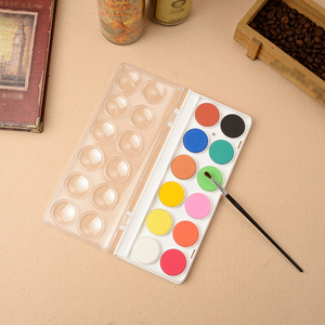 Shanghai proveedor artista acuarela pintura set 12 16 <span class=keywords><strong>28</strong></span> 36 colores de <span class=keywords><strong>la</strong></span> paleta de acuarela pastel para el arte - Product Image 3