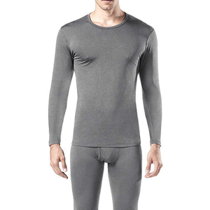 Sous-vêtements thermiques respirants pour hommes, manches longues, doublure en polaire, extensibles, écologiques, antibactériens, antistatiques, couche de base - Product Image 2