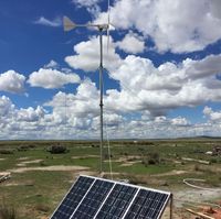 Générateur éolien à haute efficacité 2KW 220V monté sur le toit horizontal, générateur éolien de 2000W