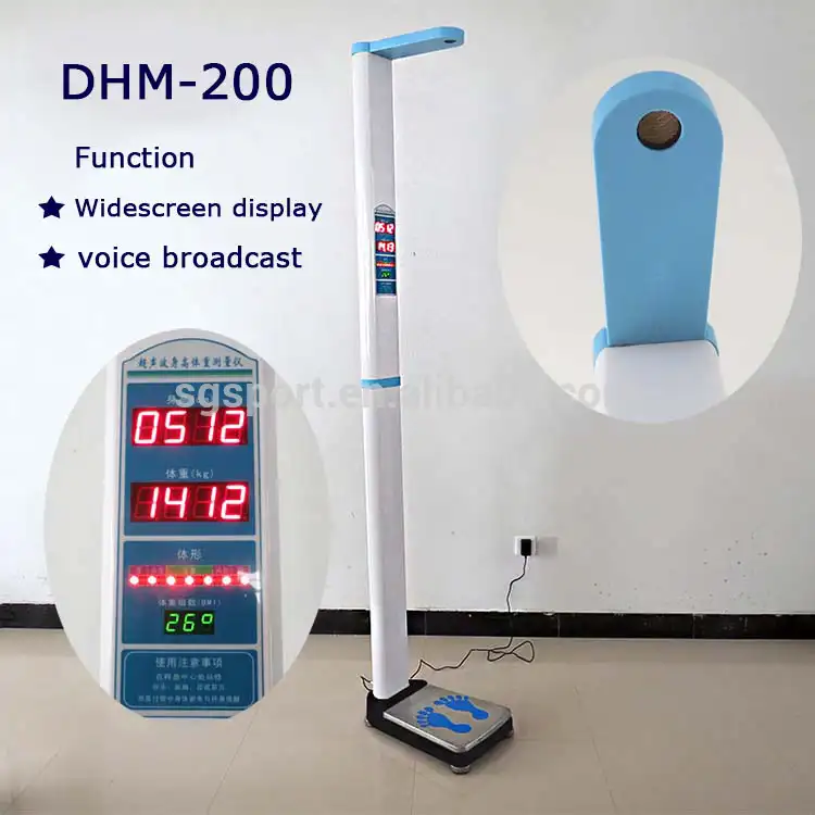 Máquinas de medición de altura y peso, ultrasónicas electrónicas, con transmisión DHM200