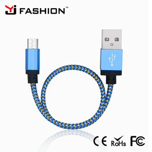 Shenzhen Alta Calidad <span class=keywords><strong>20</strong></span> CM de Nylon Trenzado <span class=keywords><strong>cable</strong></span> USB Cargador de Datos para Apple y android teléfono - Product Image 4