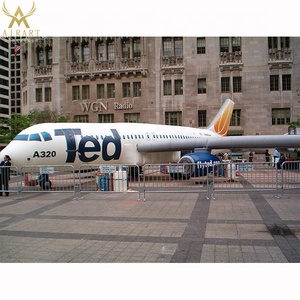 Décoration géante de compagnie aérienne, ballon gonflable en forme d'avion, décoration publicitaire extérieure en PVC - Product Image 1