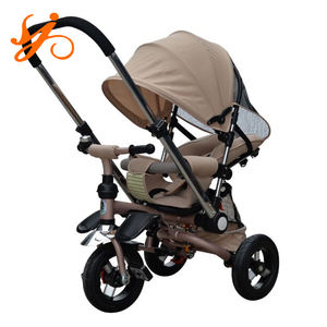 Tricycle pour enfants à bas prix, porte-bébé à 3 roues, tricycle pour enfants avec auvent, siège <span class=keywords><strong>rotatif</strong></span> à 360 degrés - Product Image 4