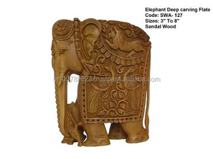 Figurine d'éléphant en bois de santal, 1 pièce, sculpture d'éléphant en bois de santal - Product Image 6