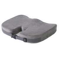 Coussin de siège ergonomique en mousse à mémoire de forme avec gel rafraîchissant, soulagement du coccyx, découpe, lavable, coussin orthopédique pour chaise de bureau, voiture, douleur sciatique
