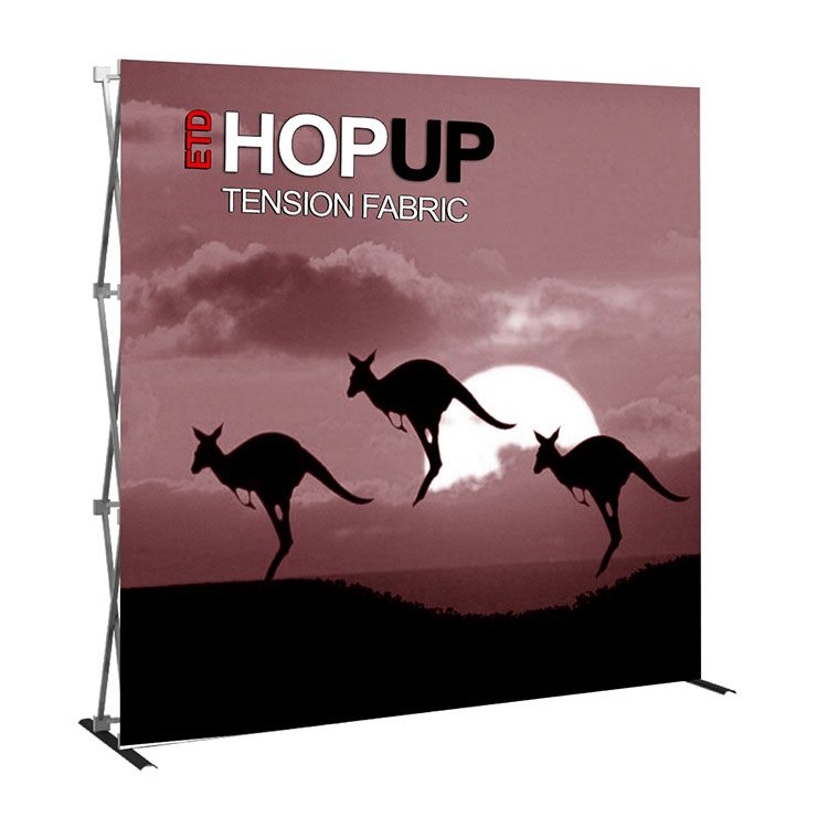 Настраиваемая Выдвижная стенка из высококачественной ткани для торговой выставки