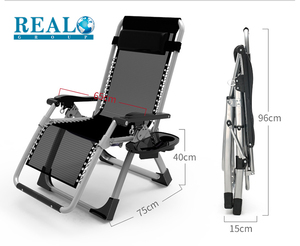 Al aire libre la <span class=keywords><strong>gravedad</strong></span> cero silla plegable de playa de ocio matel silla - Product Image 1