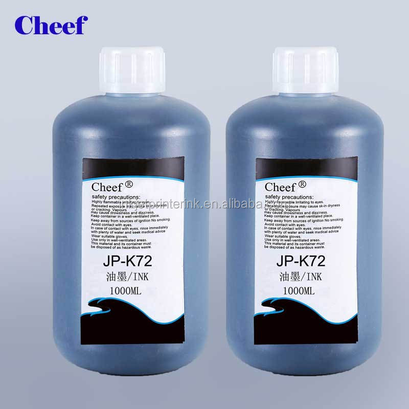 Black Ink JP-K72 for Hitachi CIJ Printing 1000ml - Eco Friendly