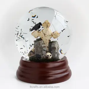 religious skull snow globe type custom made snow globe manufacturers