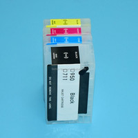 Cartuchos de Tinta Recargables Compatibles con HP Designjet T120 T520 711XL con Chips ARC, Suministros para Impresora
