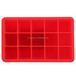 Moule <span class=keywords><strong>de</strong></span> cubes à glace en Silicone 15 cavités, sans danger pour des aliments, plateau pour gelée <span class=keywords><strong>de</strong></span> chocolat, pour <span class=keywords><strong>whisky</strong></span>, glace, 100% - Product Image 2