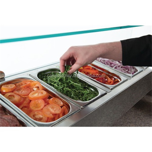 Refrigerador Comercial de Mostrador para Exhibición de Ensaladas con Cubierta de Vidrio - Product Image 4