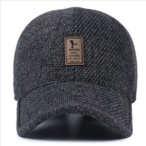 Hommes <span class=keywords><strong>de</strong></span> Laine D'hiver En Plein Air Oreille Baseball <span class=keywords><strong>Chapeau</strong></span> Chaud Papa <span class=keywords><strong>Chapeau</strong></span> - Product Image 1
