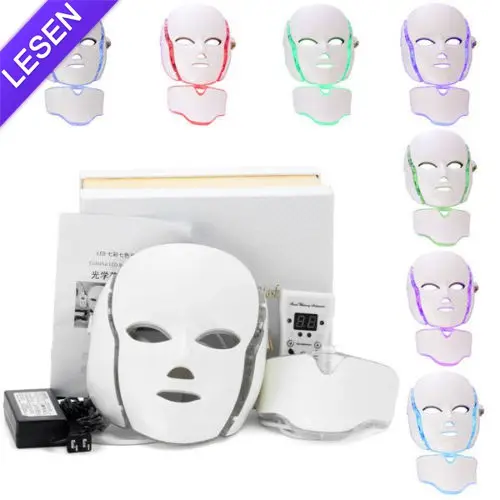 Pdt 7 Color Lights Led Facial Mask Photon Therapy Mask Chemical Face 10W 24V For Commercial 31*26*31 Cm 110-240V 1.3KG 2.5kg