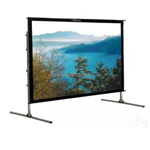 Écran <span class=keywords><strong>de</strong></span> <span class=keywords><strong>projection</strong></span> pliable portable <span class=keywords><strong>de</strong></span> 150 pouces 16:9, <span class=keywords><strong>blanc</strong></span> mat, certifié CE, pour extérieur - Product Image 2