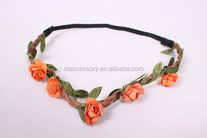 Diademas con Flores <span class=keywords><strong>de</strong></span> Playa, Versión Coreana, Gran Venta, con Cinco Flores, Accesorios para el Cabello - Product Image 5
