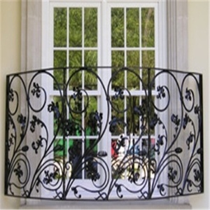 Balaustrada de <span class=keywords><strong>hierro</strong></span> forjado de balcón con recubrimiento <span class=keywords><strong>en</strong></span> polvo acabados - Product Image 2