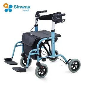 Rollator 전송 의자 워커 좌석 및 발판