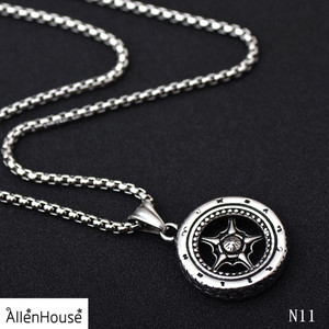 Fabricante de joyas de acero inoxidable brújula colgante, collar de los hombres 2017 - Product Image 1