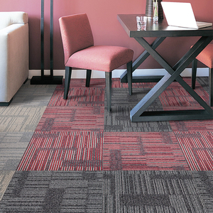 고품질 PVC 백킹 상업용 사무실 바닥 나일론 카펫 타일 600x600 칭다오 - Product Image 4