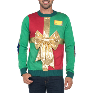 Halloween Frock Santa Claus Costume Party Pullover Long Sleeve Knitted Wholesale Ugly <strong>Christmas</strong> <strong>Sweater</strong> for <strong>Women</strong> Men - Product Image 3