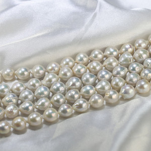 Collier de perles d'eau douce naturelles FEIRUN, perles baroques blanches AA+ de 13-14 mm <span class=keywords><strong>en</strong></span> <span class=keywords><strong>vrac</strong></span> - Product Image 5