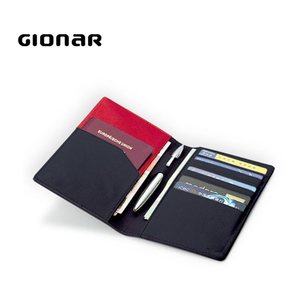 Luxury High End <strong>Mens</strong> Unique Black Leather Travel Wallet Slim <strong>Passport</strong> <strong>Holder</strong> - Product Image 5
