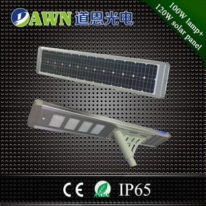 100 <span class=keywords><strong>W</strong></span> 2018 Nuevo producto alto lumen integrado todo en una luz de calle llevada solar lámpara candelabre alumbrado - Product Image 1