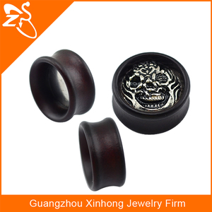 Foncé en bois organique Bouchons d'oreille piercing classique Organiques Bouchons Piercing Bijoux gay piercing oreille - Product Image 5