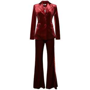 Completo da Ufficio Sexy da Donna 2018, Giacca e Pantalone, Tailleur Nero e Blu, Elegante Uniforme da Ufficio - Product Image 6