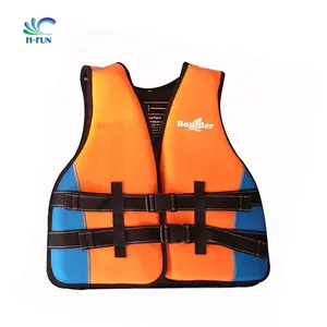 Customize logo print Neoprene Life Jacket Kids for Water Park pool float swimming