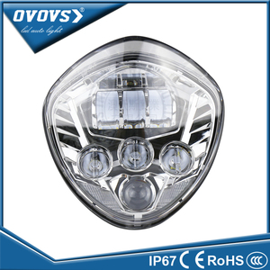 OVOVS cromo del faro de <span class=keywords><strong>la</strong></span> motocicleta hi/lo viga campo a través llevó <span class=keywords><strong>la</strong></span> linterna para <span class=keywords><strong>la</strong></span> v-ictoria - Product Image 3