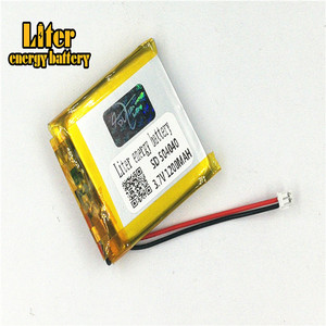 Plug 1,5-2 p 3,7 V 504040 1200 mAh rechargeable LiPo battery solar Li ion polymer lithium battery with PCM - Product Image 3