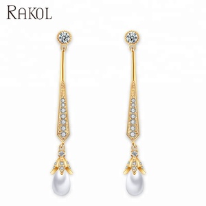 RAKOL EP527 di goccia <span class=keywords><strong>orecchini</strong></span> <span class=keywords><strong>in</strong></span> <span class=keywords><strong>argento</strong></span> zircone ciondola gli <span class=keywords><strong>orecchini</strong></span> penzoloni <span class=keywords><strong>orecchini</strong></span> earing per le donne - Product Image 3