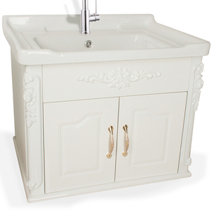 GUCI chaozhou real tallado flor patrón <span class=keywords><strong>de</strong></span> diseño <span class=keywords><strong>de</strong></span> gabinete <span class=keywords><strong>de</strong></span> baño blanco muebles <span class=keywords><strong>de</strong></span> gabinete - Product Image 3