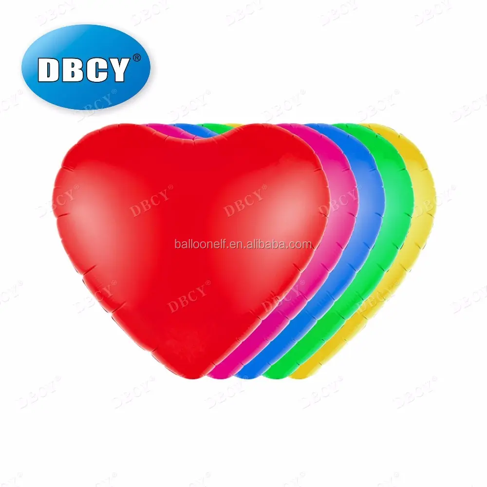 DBCY Cheap Heart Shaped Wholesale Mylar metallic Balloon