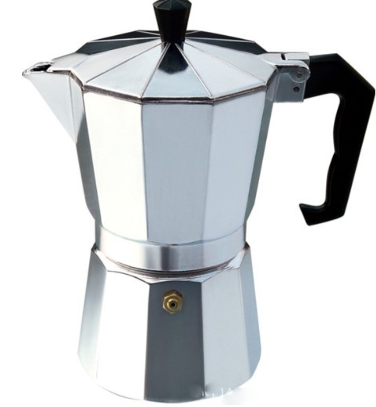 Clean Italian Design Moka Pot Coffee Maker- Stovetop Espresso Maker for Coffee