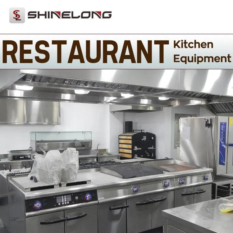 Shinelong | Industriële Resort Seafood Restaurant Catering Anti-Corrosie Roestvrij Staal Keuken Gereedschap En Apparatuur Dubai