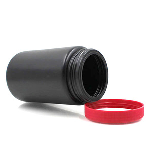 Bouteille de <span class=keywords><strong>conteneur</strong></span> de poudre de protéines en <span class=keywords><strong>plastique</strong></span> noir personnalisée de 1 litre, pot en <span class=keywords><strong>plastique</strong></span> givré - Product Image 5